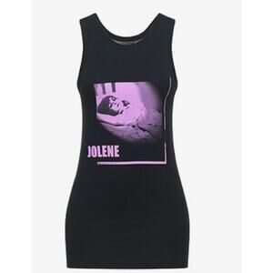 Ann Demeulemeester Jolene print Tank Top purple and black
